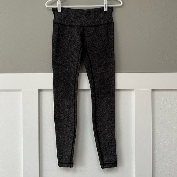 Lululemon Wunder Under Pant III in Diamond Jacquard Space Dye Black Slate - Picture 2 of 9